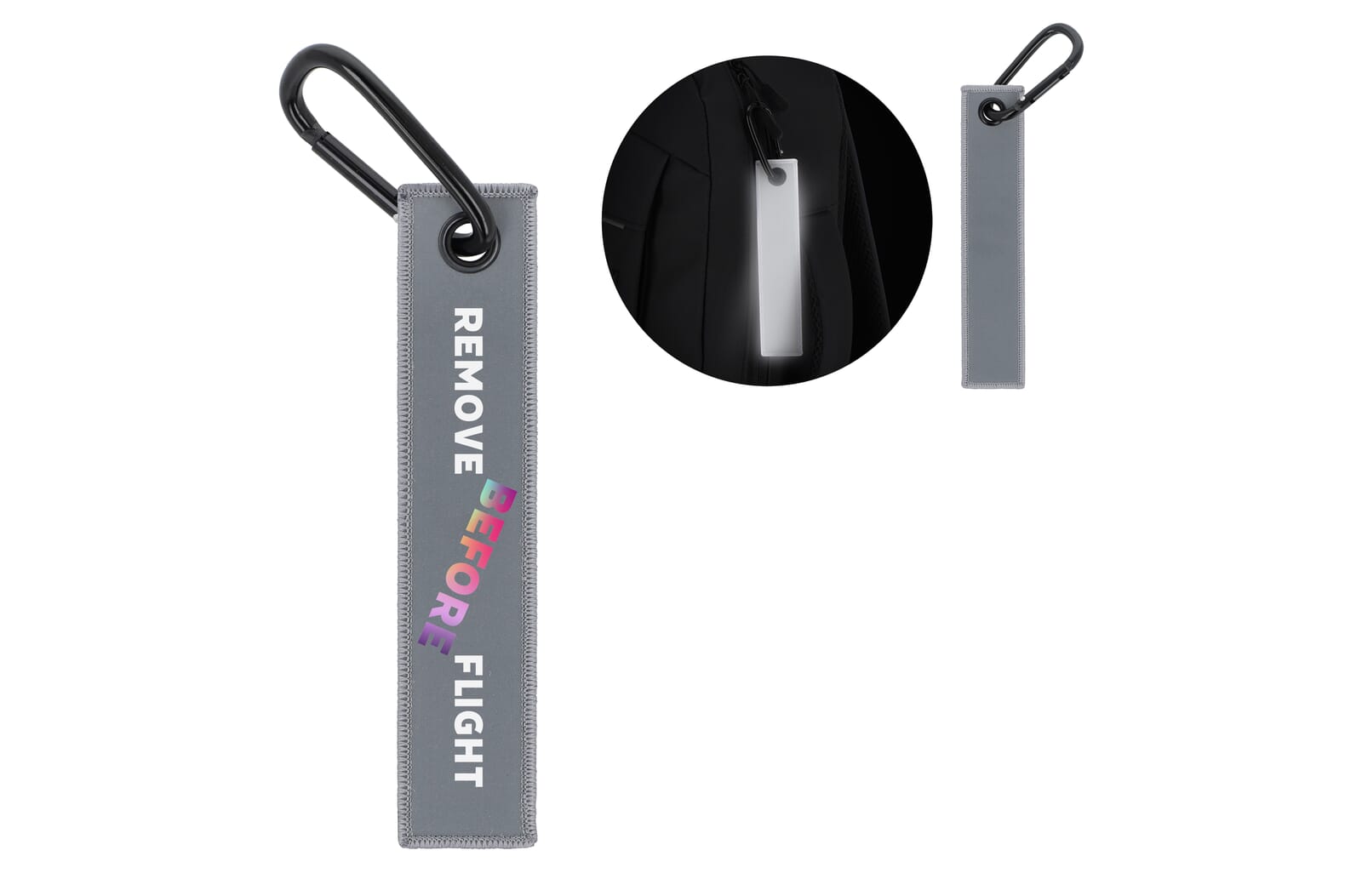 Étiquette de vol réfléchissante avec mousqueton - Paroy-en-Othe