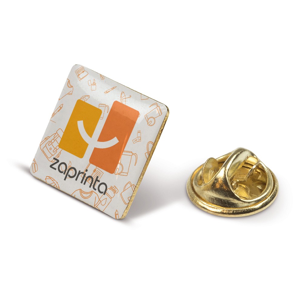 Personalisierte quadratische Anstecknadel (15 x 15 mm) - Zoe