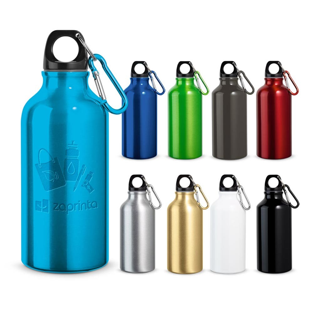 Bouteille de sport en aluminium avec mousqueton - Gouzon