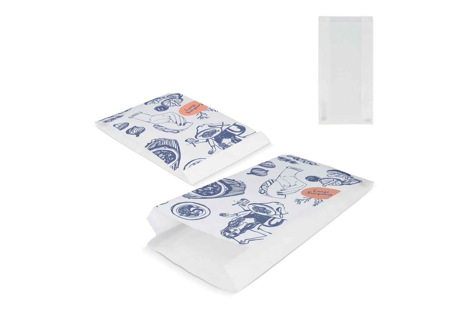 Sac en papier écologique FSC - Candé imprimé avec logo