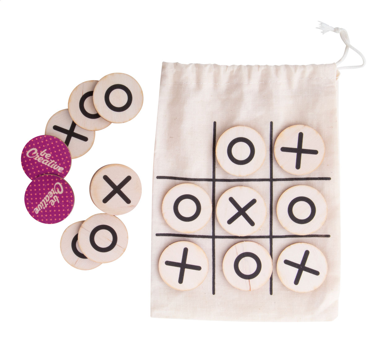 Jeu de Tic-Tac-Toe en Bois - Casteide-Doat