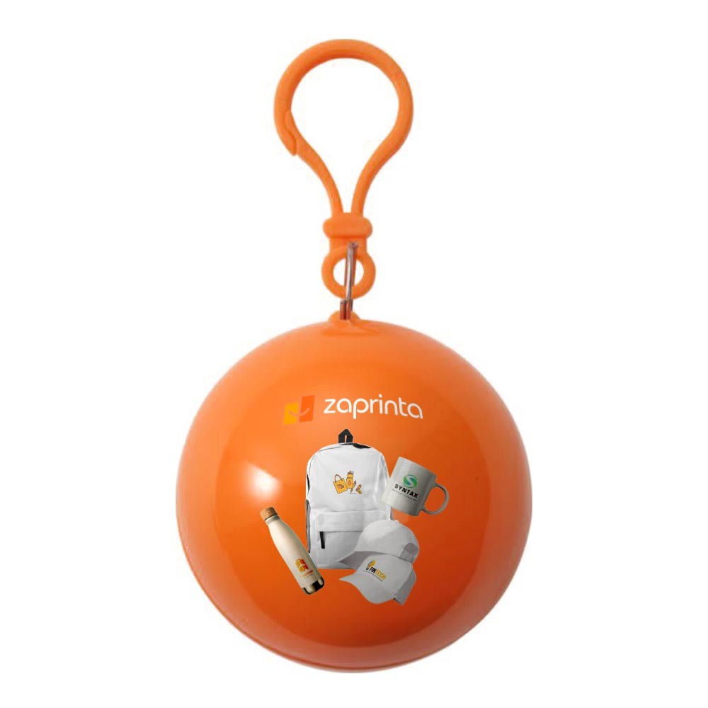 Poncho personnalisé dans son étui en boule - Sylvie