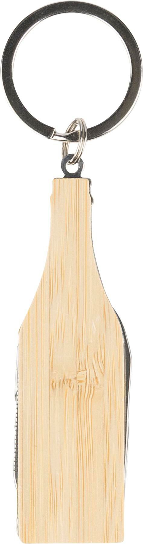 Porte-clés multitool en bambou Inaya