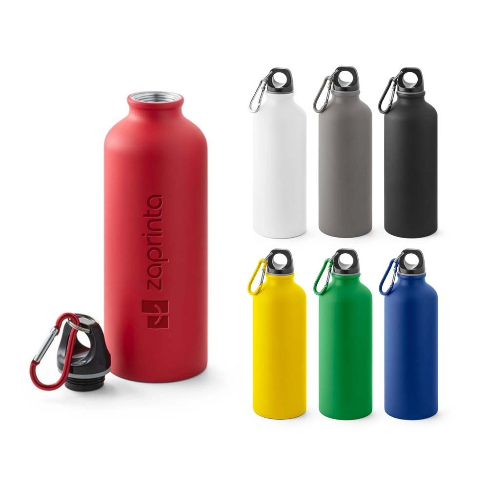 Bouteille en aluminium finition mate imprimé avec logo