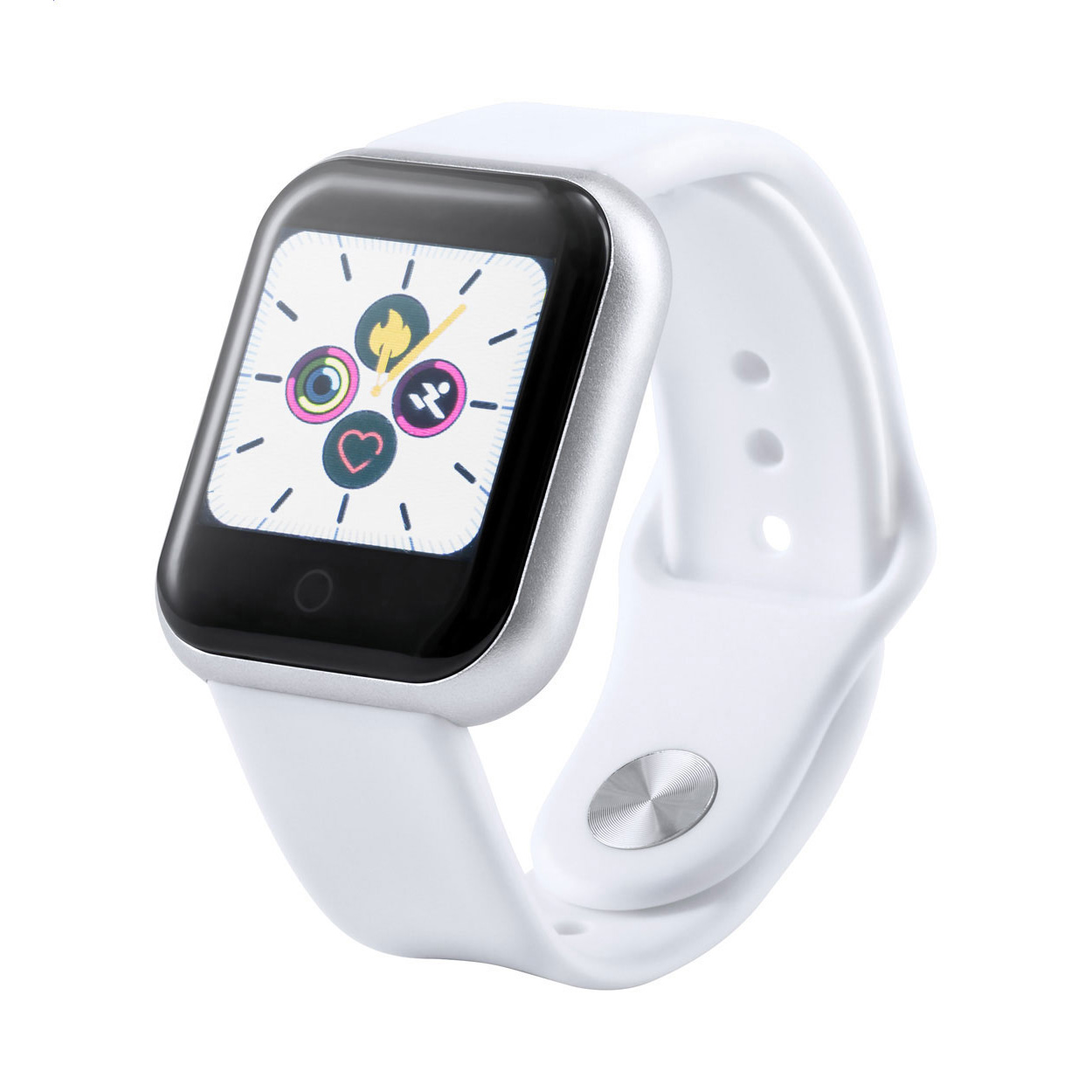Montre connectée Wristo personnalisée, fréquence cardiaque et tension