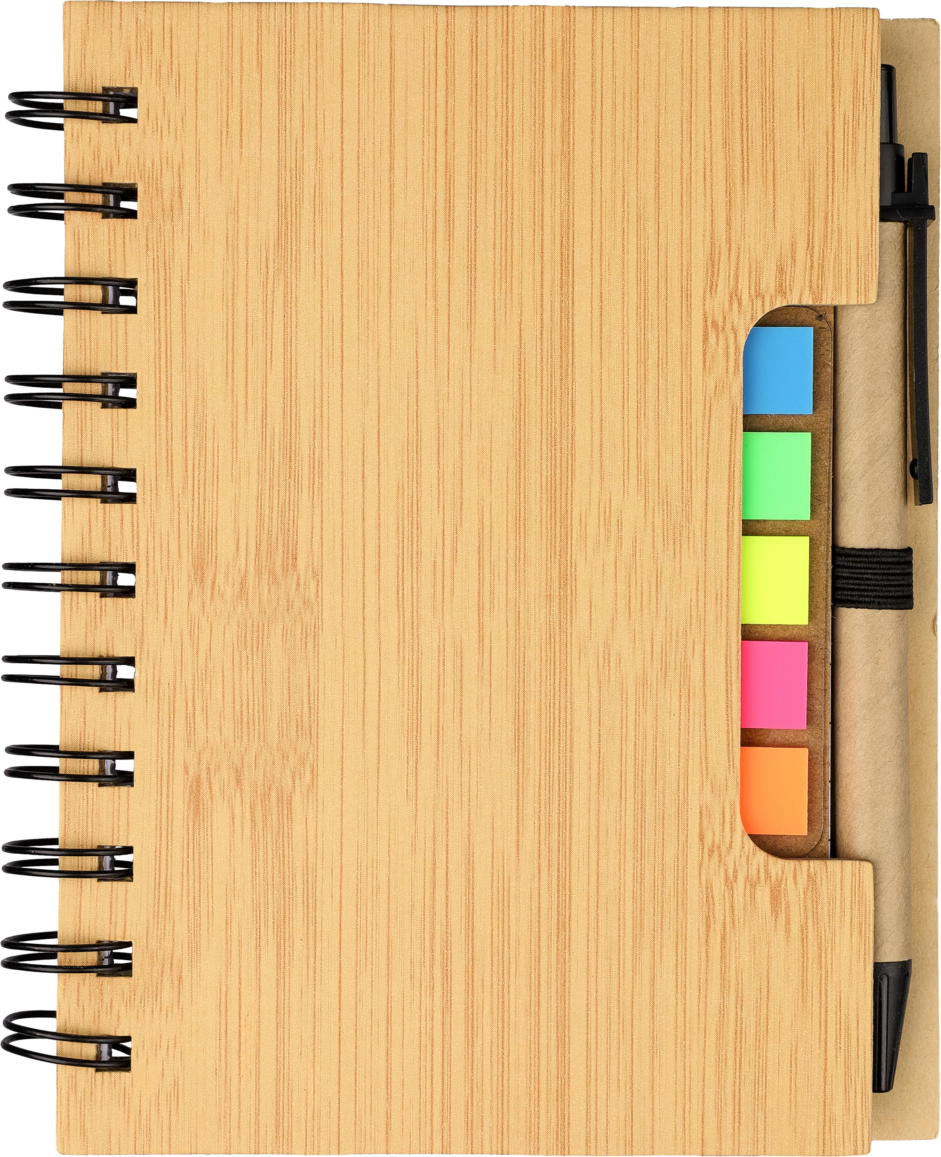 Carnet Écologique en Bambou avec Stylo - Souhesmes-Rampont imprimé avec logo