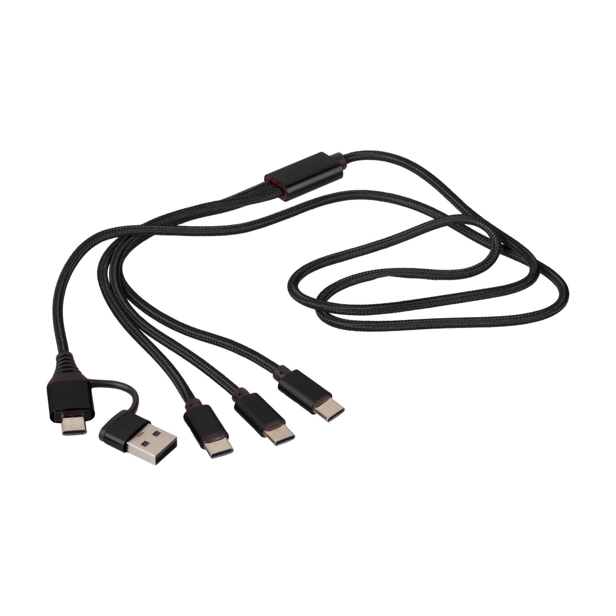 Sechsfache Ladekabel Hexa - Bad Iburg bedrucken mit Logo