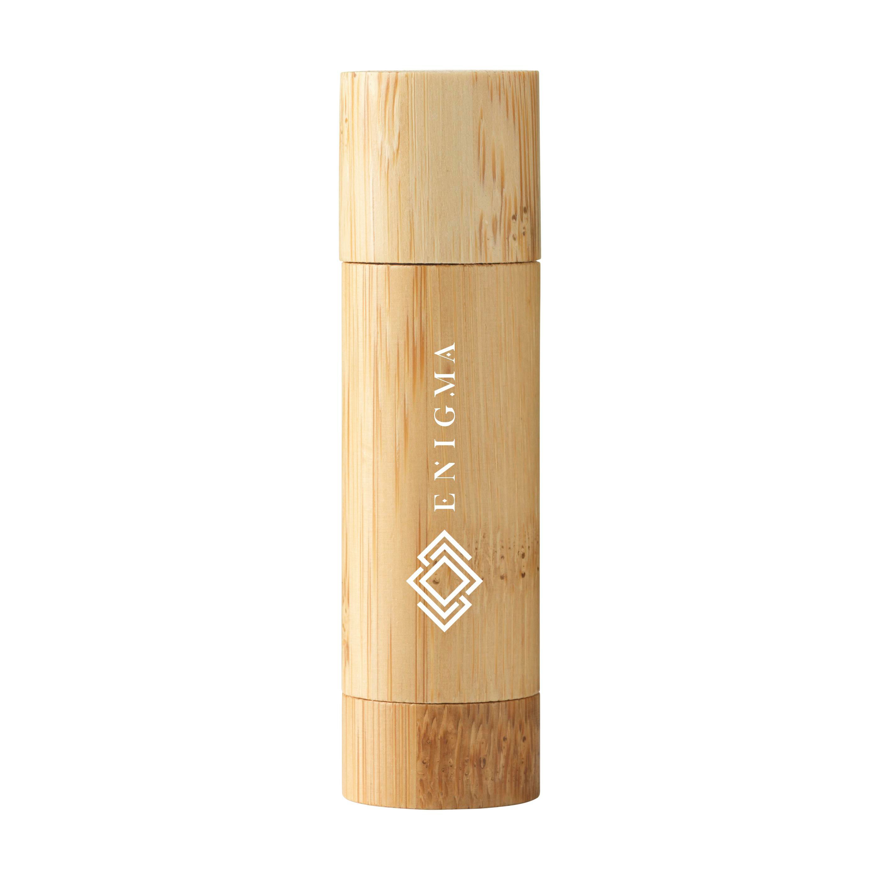 Baume à lèvres Bamboo Nura personnalisé, étui en bambou et PP
