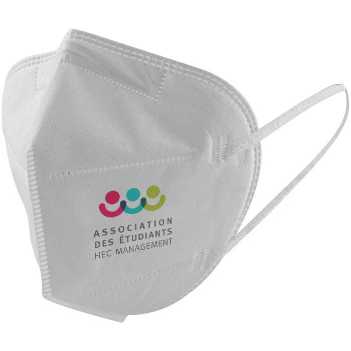 Masque FFP2 blanc pour enfant personnalisable - Sapinas