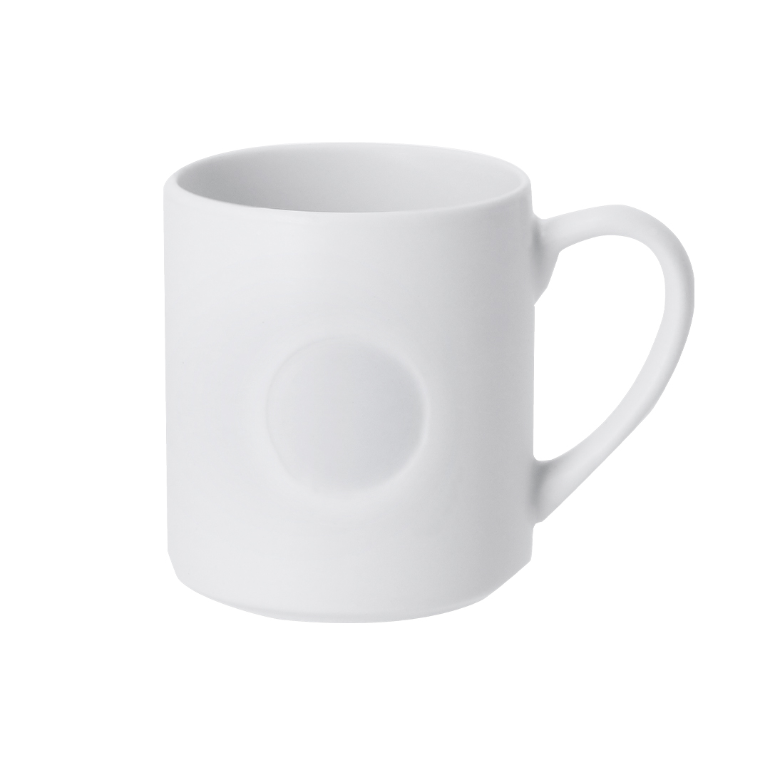 Prägematte Becher - Essen bedrucken mit Logo