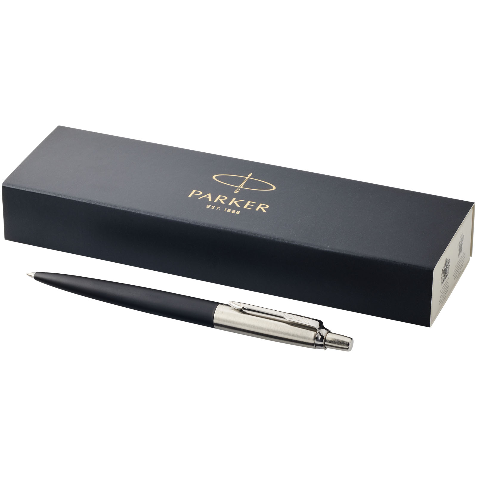 Parker Jotter Bond Street Kugelschreiber (blaue Tinte) - Neubrandenburg bedruckt als Werbeartikel Parker Jotter Bond Street Kugelschreiber (blaue Tinte) - Neubrandenburg bedrucken mit Logo