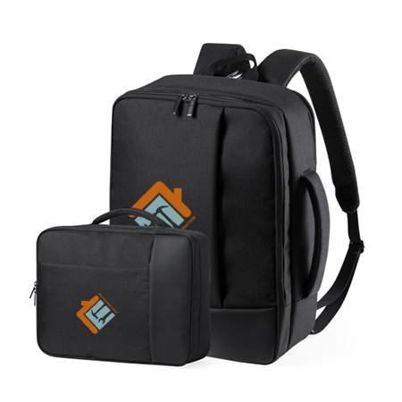 Personalisierter Rucksack für Dokumente aus Polyester und Kunstleder - Plano