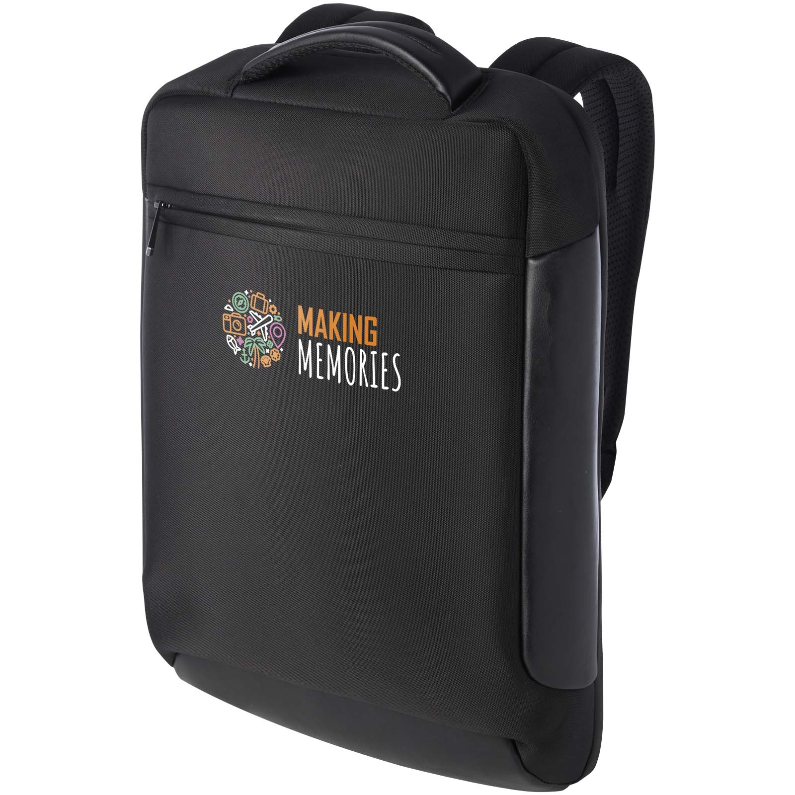 Expedition Pro 15.6 GRS recycelter kompakter Laptop-Rucksack 12L - Neustadt bedrucken mit Logo