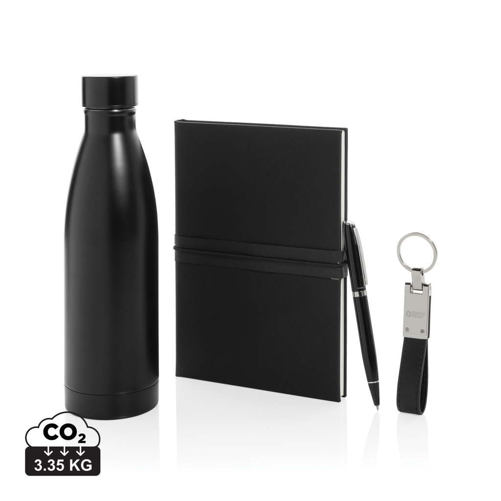 Swiss Peak RCS Deluxe Business-Geschenkset mit Wasserflasche