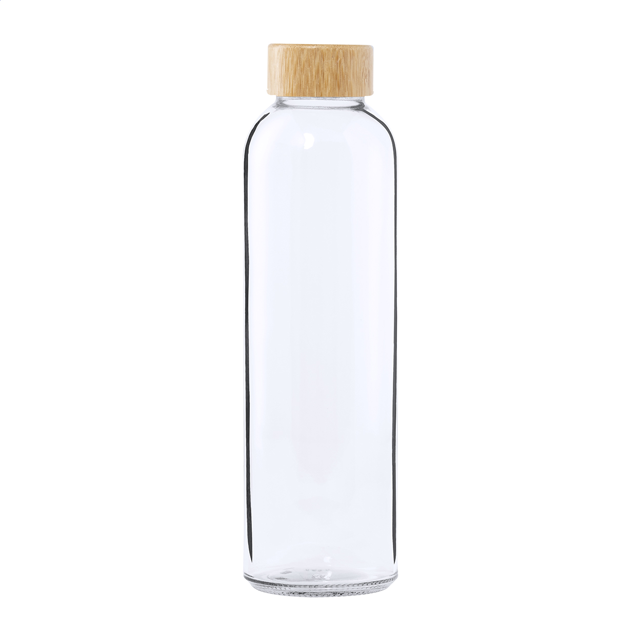 Bokol Trinkflasche aus Glas mit Bambusdeckel, 500 ml, mit Ihrem Logo