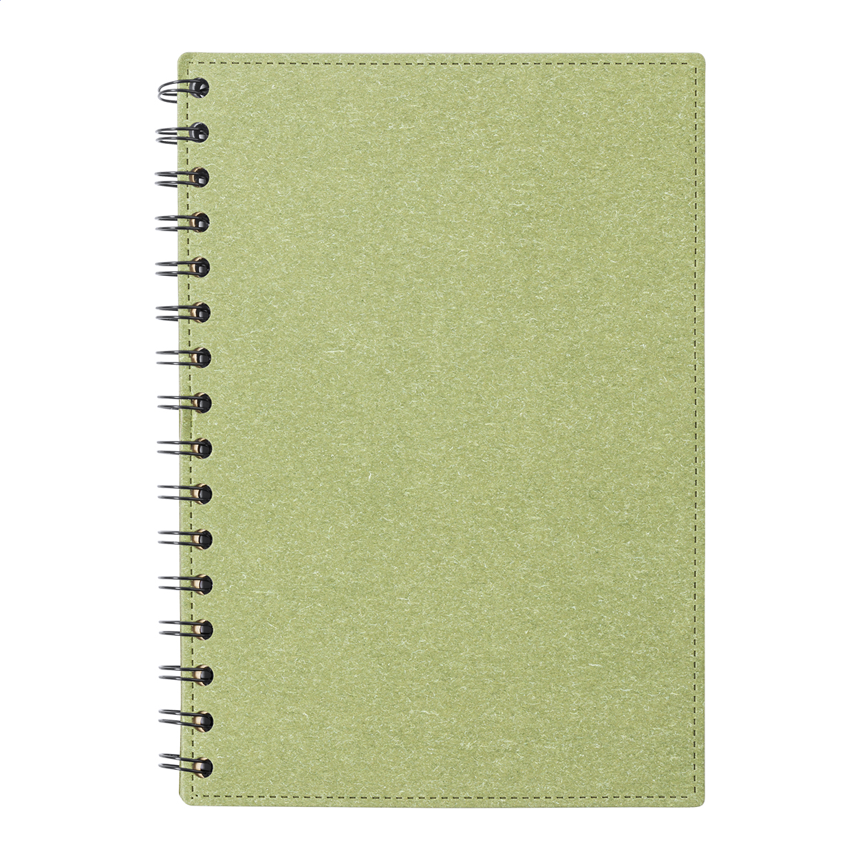 Biloba A5 Spiralnotizbuch aus Recyclingpapier mit Hardcover und Logo
