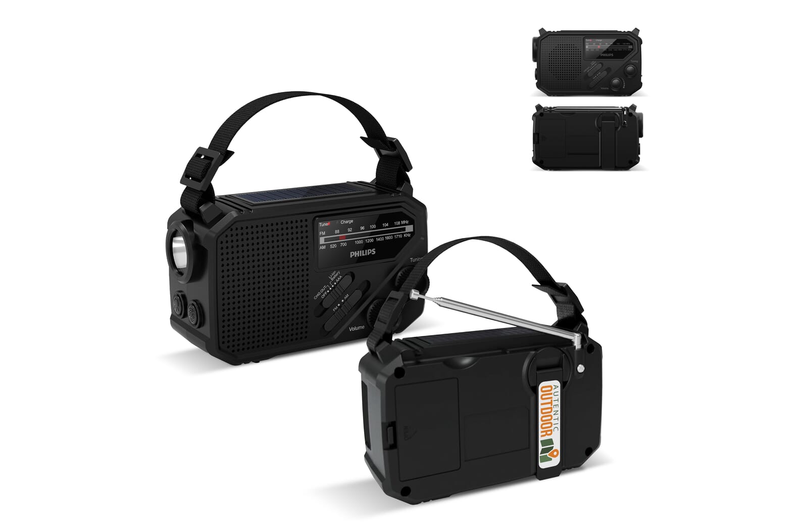 Notfallradio mit Solar und Handkurbel - Saarlouis