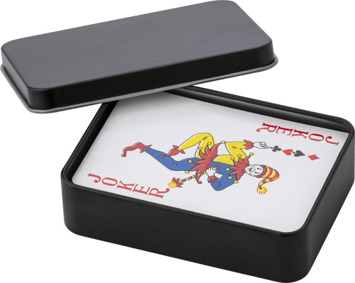 Boîte en métal avec jeu de cartes - Saint-Pons-de-Mauchiens