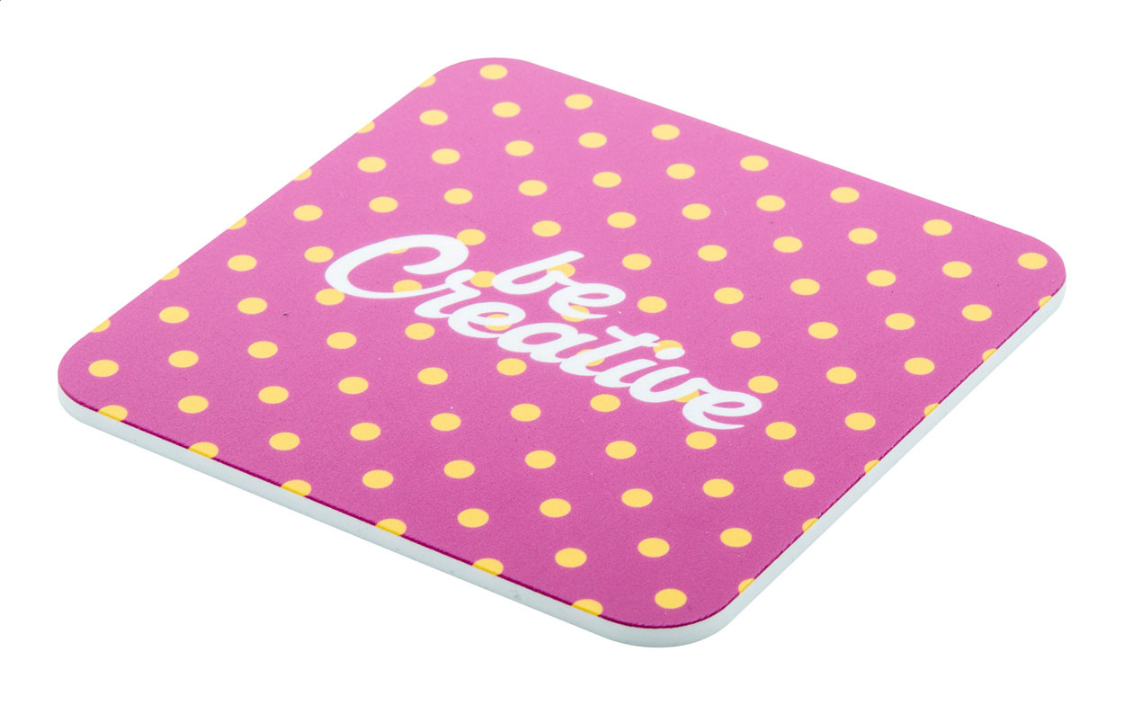 Herzförmiger PVC-Schaum-Untersetzer - Lauchhammer bedrucken mit Logo