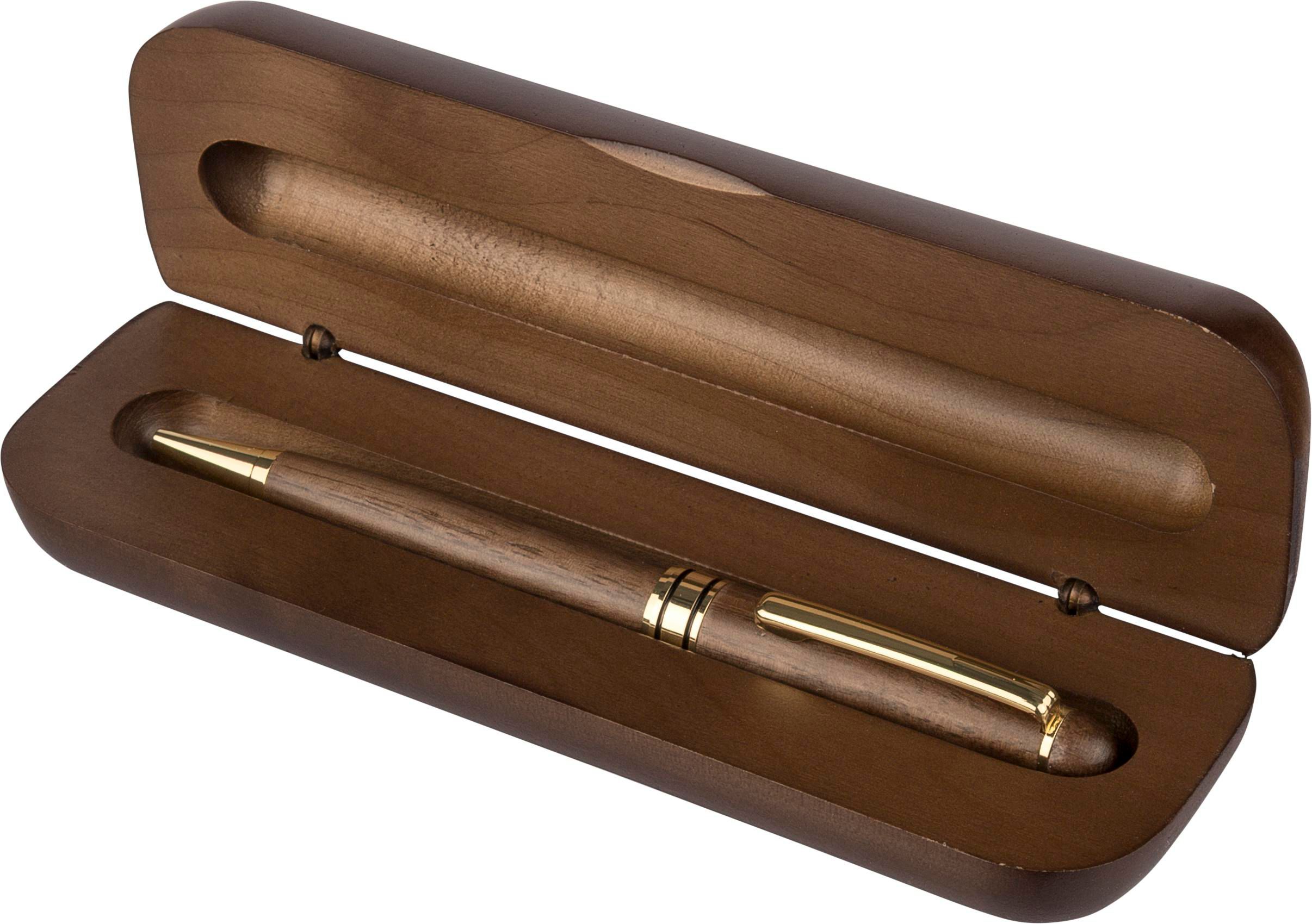 Stylo à bille torsadé en bois de noyer - Altviller