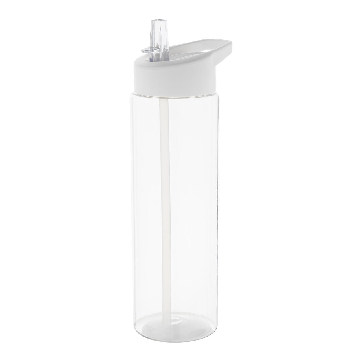 Gourde de sport Fitty 650 ml en RPET personnalisée avec paille intégrée imprimé avec logo