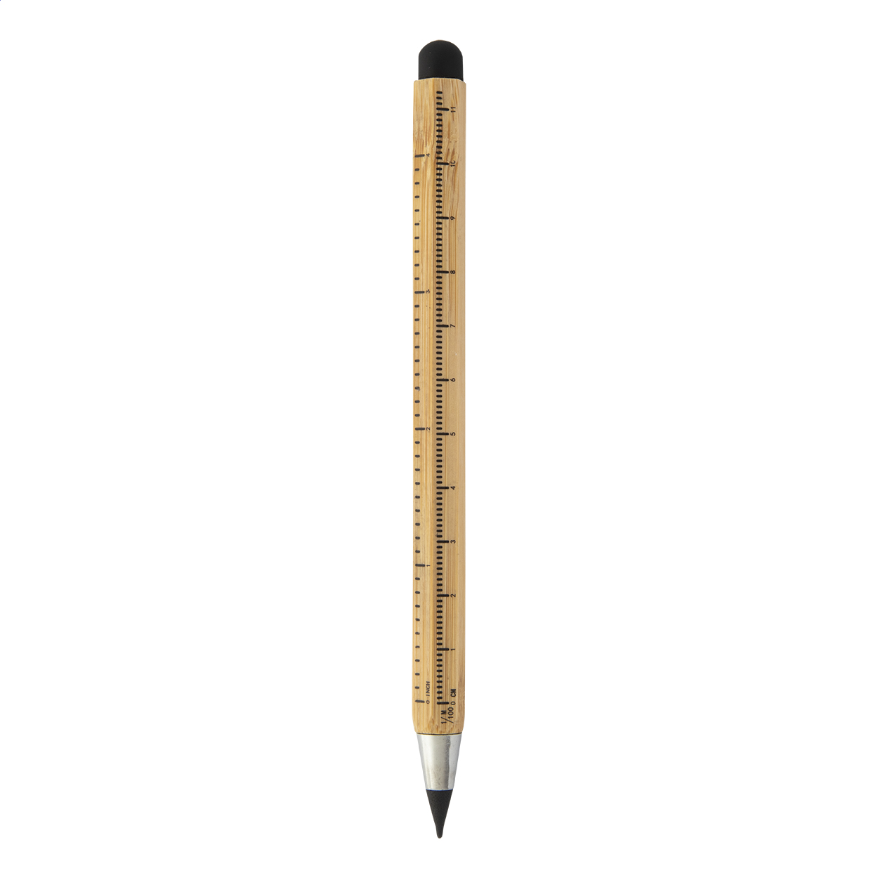 Stylo sans encre Boloid personnalisé en bambou avec règle et stylet
