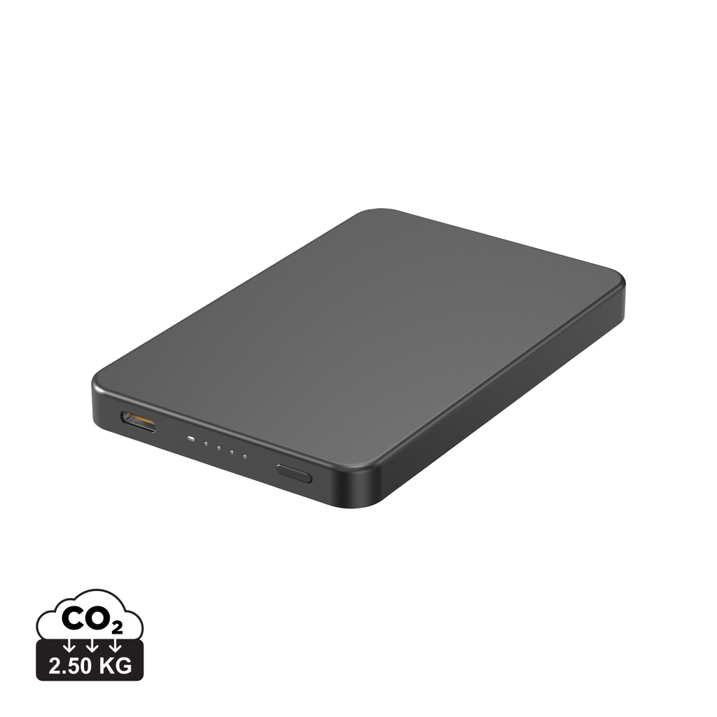 Batterie portable magnétique sans fil 5000 mAh - Heussé imprimé avec logo