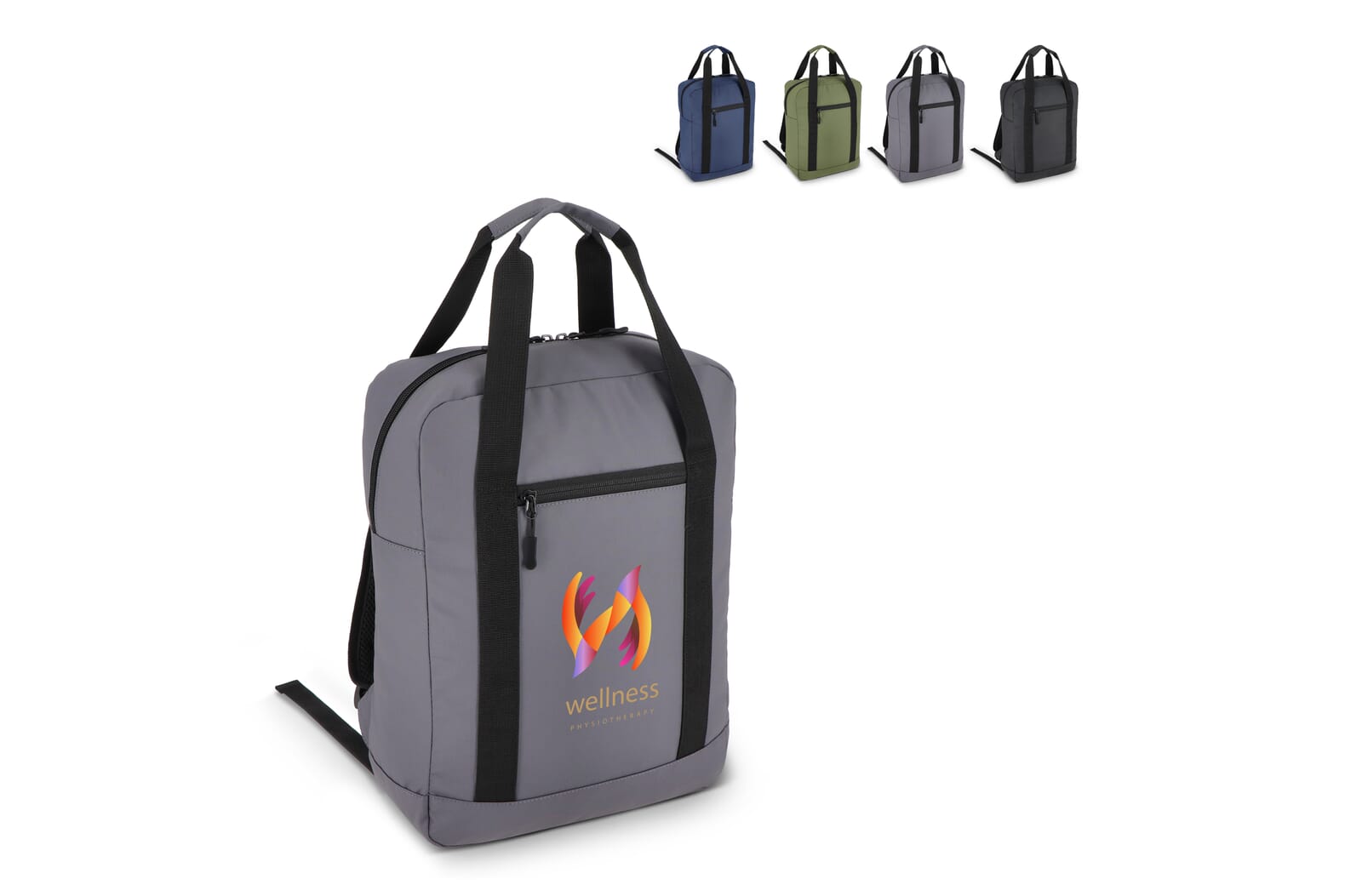 PU-beschichteter 600D Rucksack aus recyceltem PET 27,5 x 12 x 37,5 cm 12 L