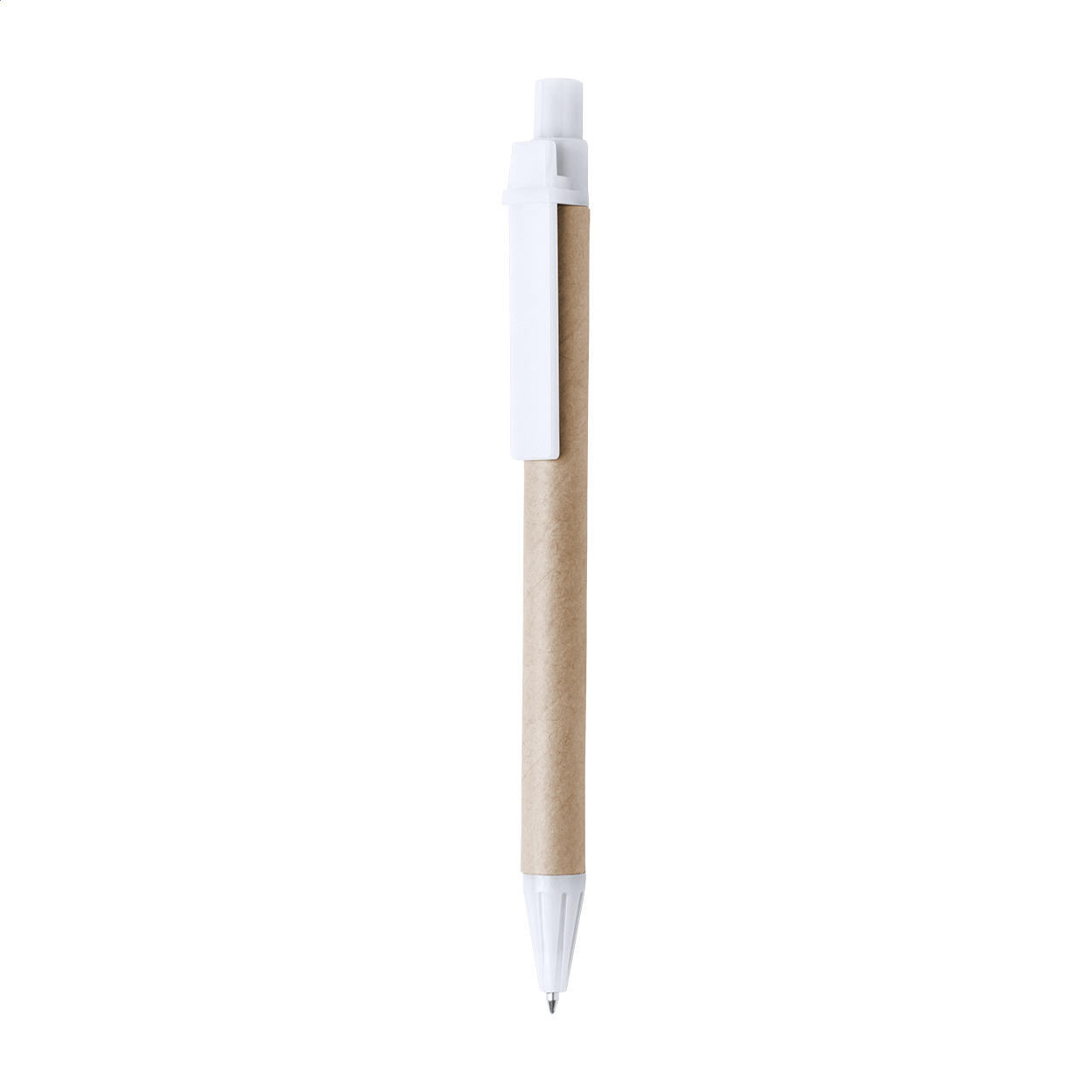 Stylo bille Karta personnalisé en papier recyclé et plastique, encre noire