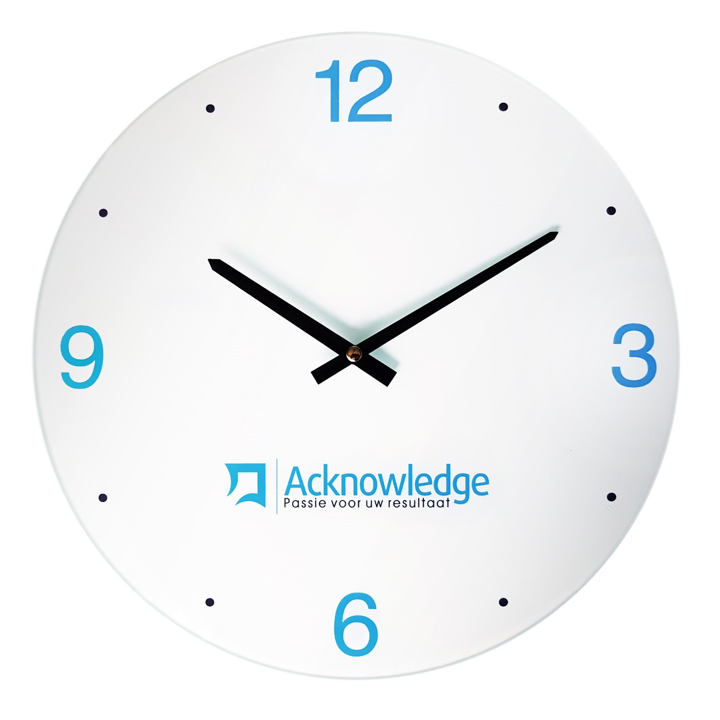 Horloge murale en verre ronde (35 cm) - Chasselas