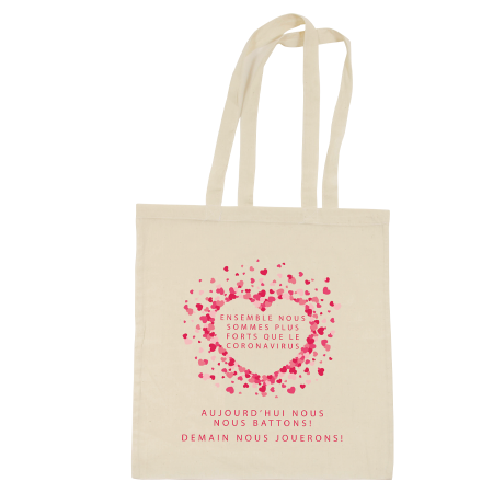 Natürliche Farbe 100% Baumwolltasche mit langen Griffen - Eislingen/Fils