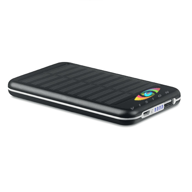 Batterie externe personnalisée 4000 mAh avec charge solaire d’urgence - Cosenza
