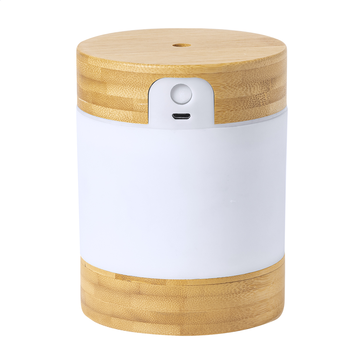 Bohumi Schreibtisch-Luftbefeuchter aus Bambus mit LED, 250 ml, Logo bedrucken mit Logo