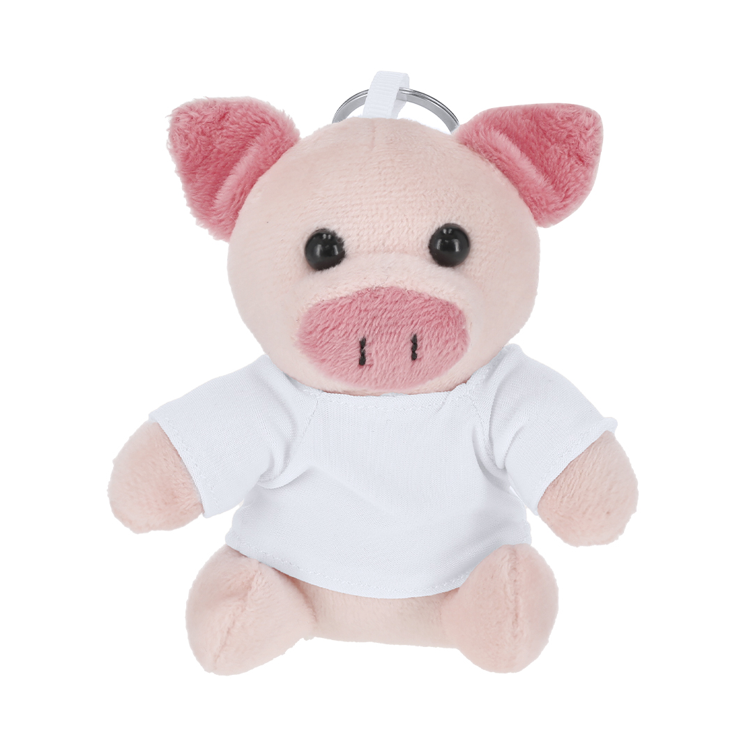 Porte-clés Peluche Cochon Personnalisable - Lambersart