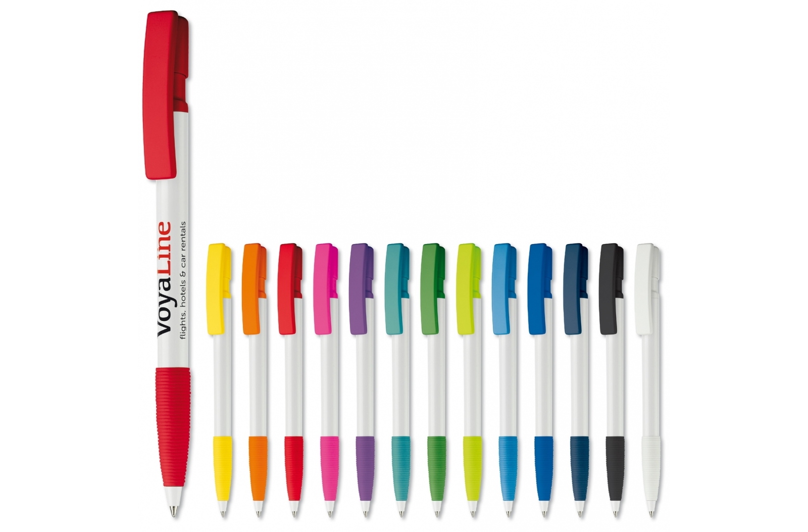 Design-Kugelschreiber mit Gummigriff - Lugau