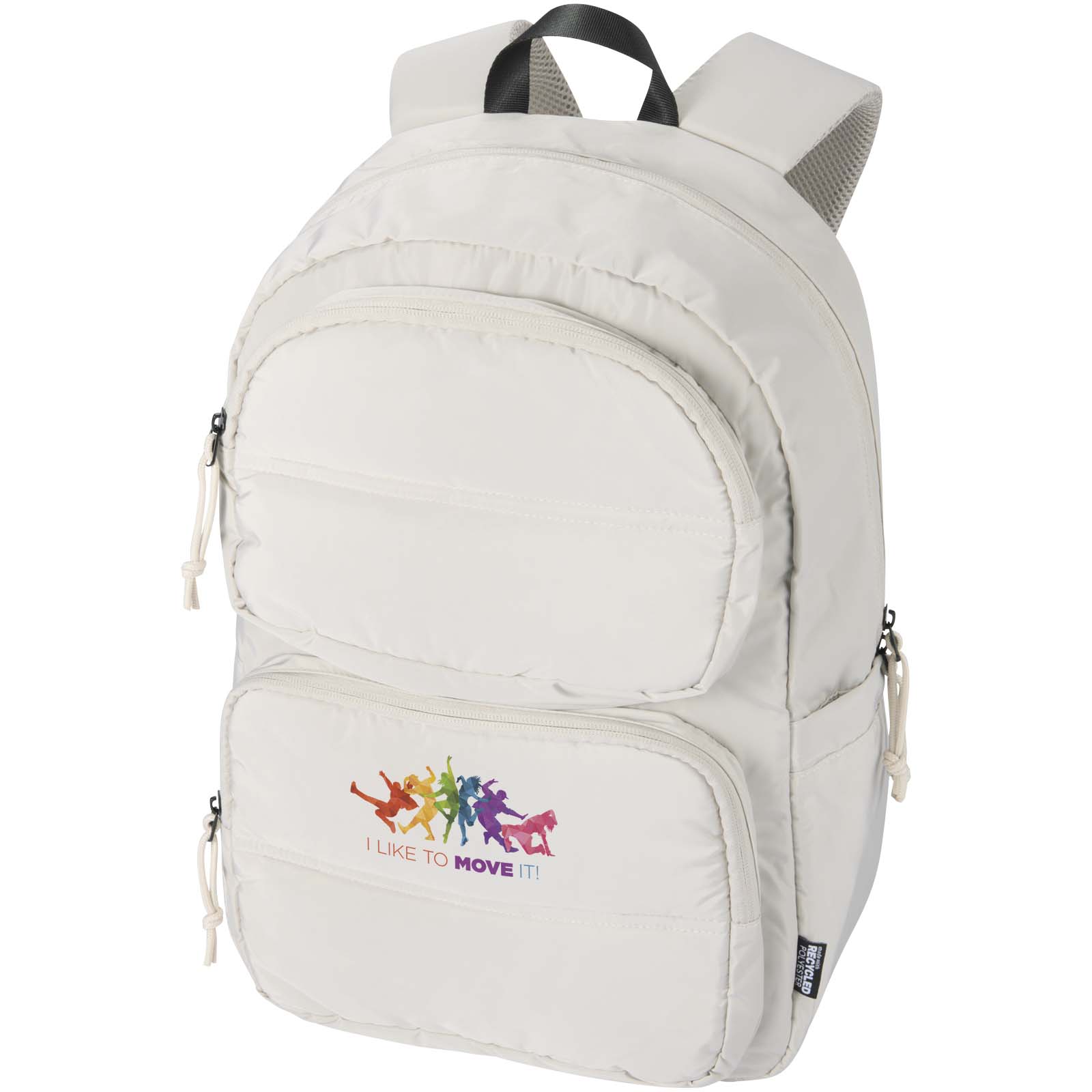 Recycelter Puffer-Rucksack 15.6 - Geisenfeld bedrucken mit Logo