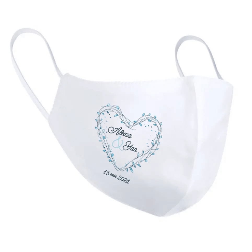 Masque personnalisé mariage - | Zaprinta Luxembourg Masque personnalisé mariage - | Zaprinta Luxembourg
