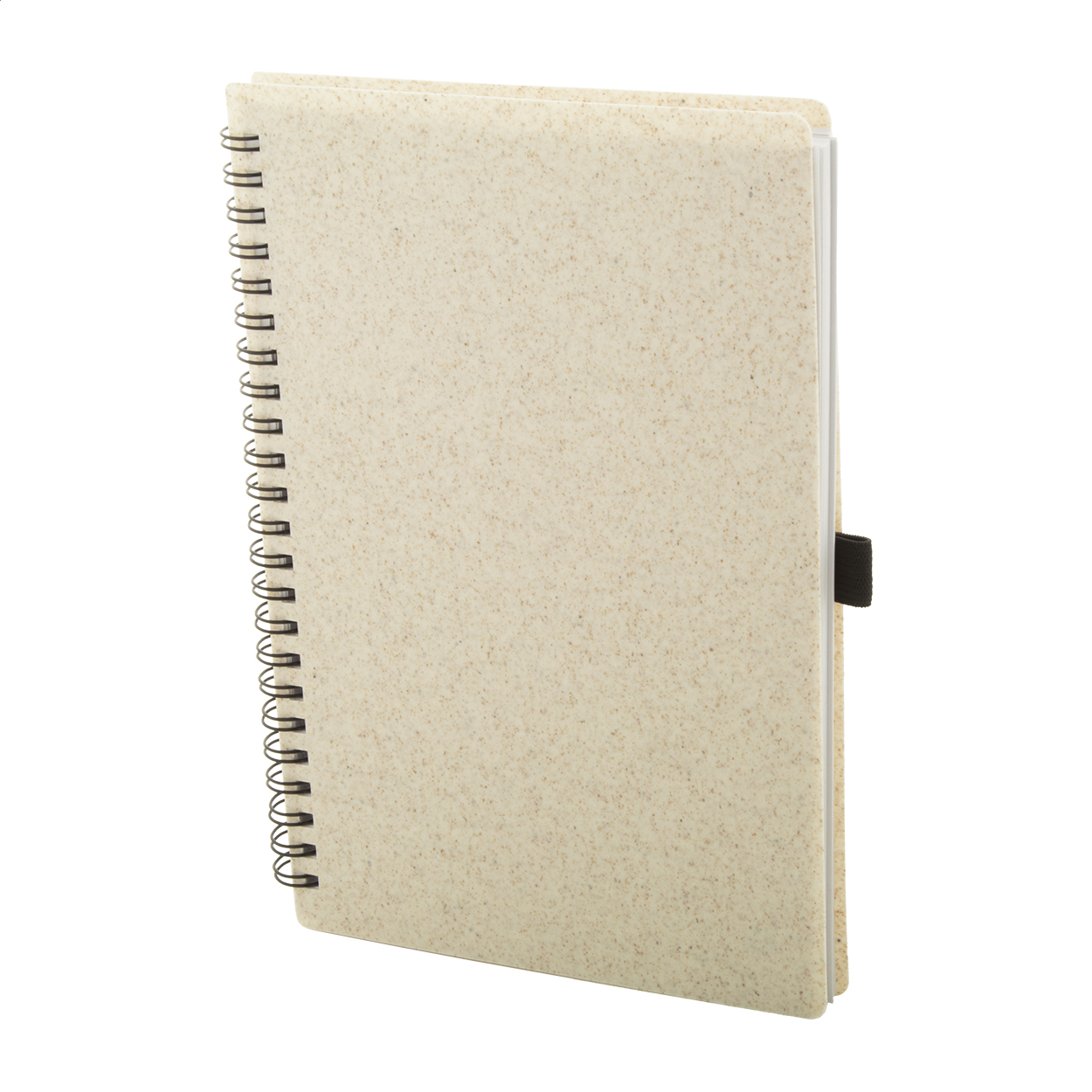 Carnet A5 à spirale WheaNote personnalisé, couverture en paille de blé imprimé avec logo