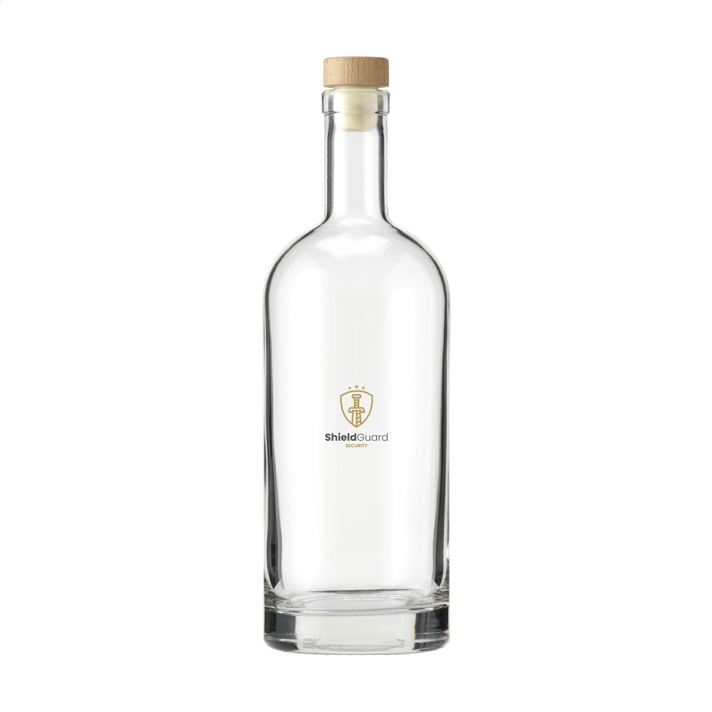 Nordic Glasflasche mit Holzdeckel 1L - Bautzen