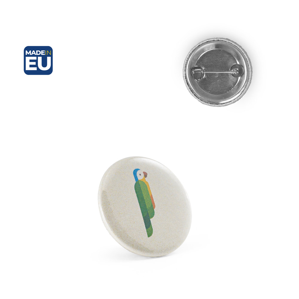 Badge Button P'IN 1 à épingle personnalisé, ø25 mm
