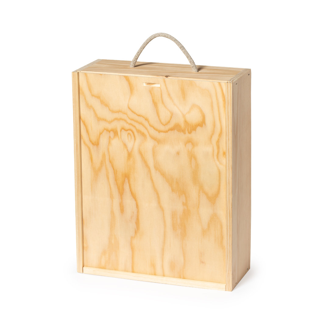 Paulownia Holz Präsentationsbox - Oberdorf bedrucken mit Logo