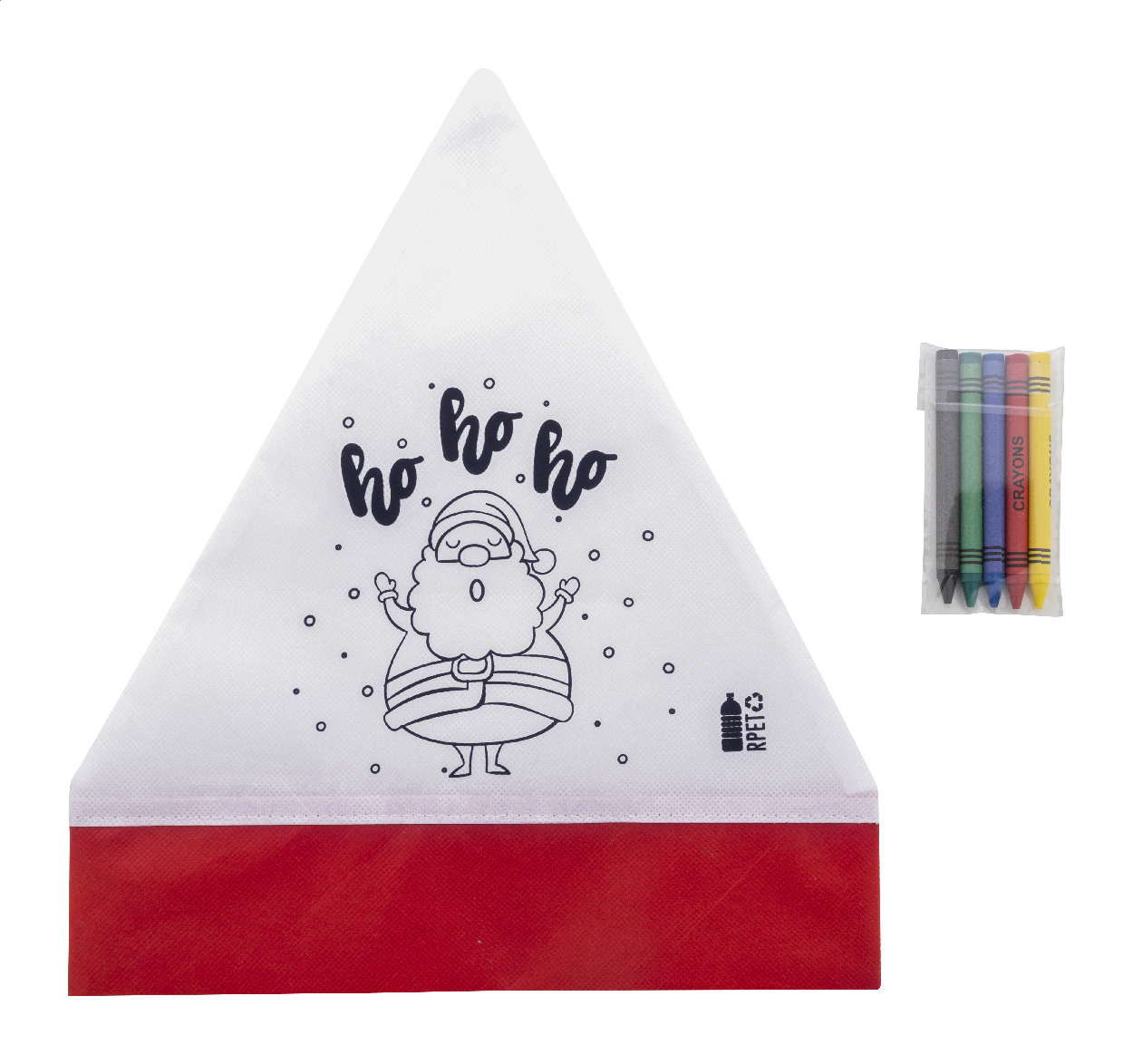 Weihnachtsmütze zum Ausmalen - Lugau bedrucken mit Logo