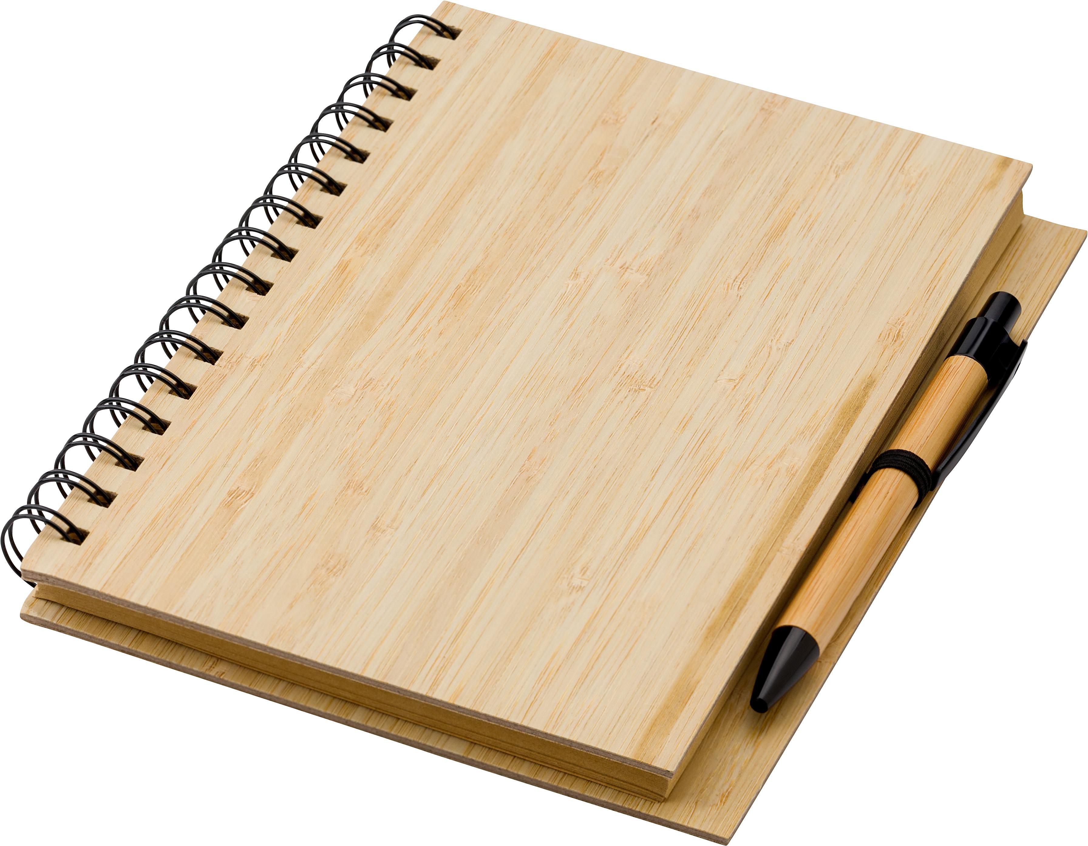 Cahier en Bambou Écologique - Perrusse imprimé avec logo
