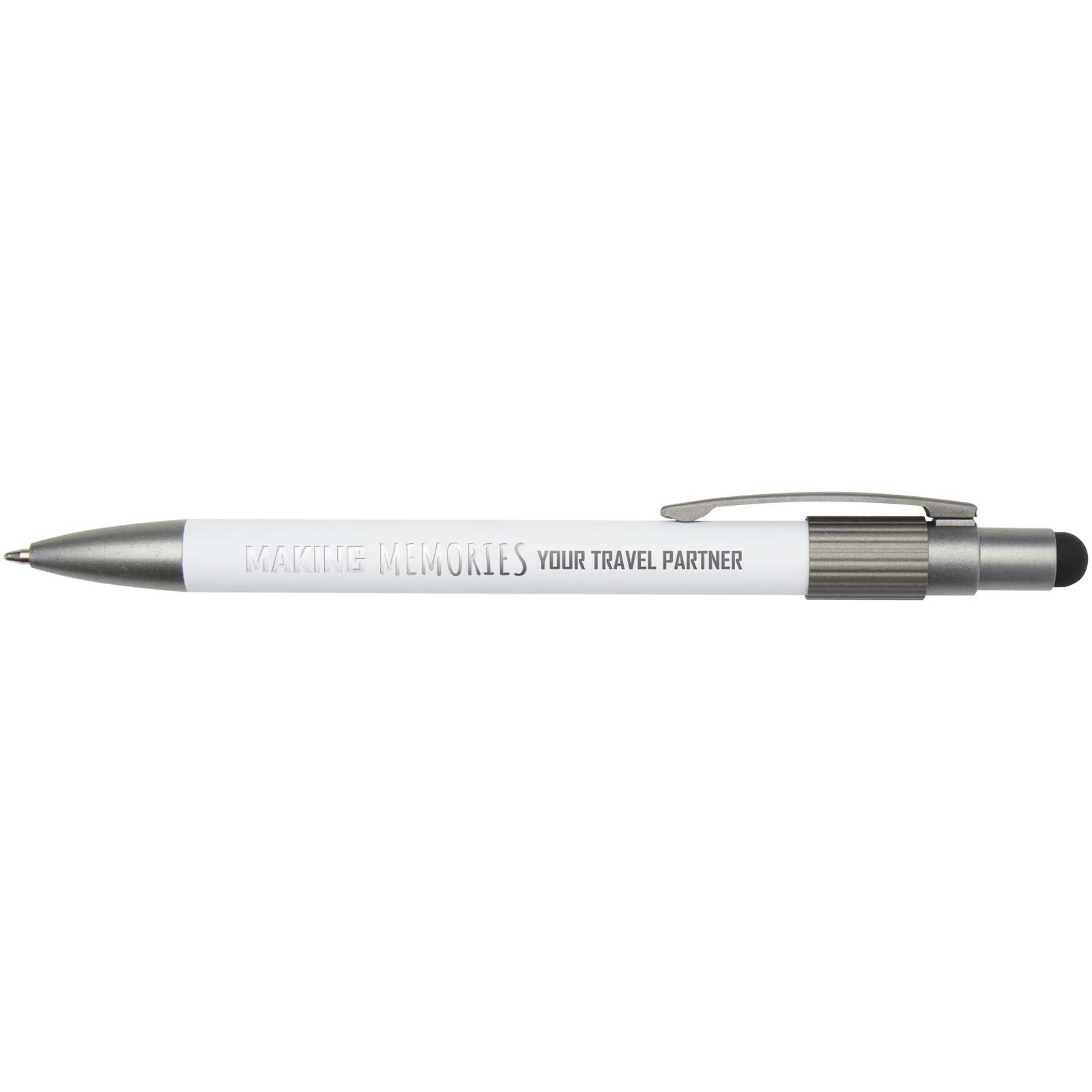Rill RCS recycelter Kugelschreiber mit Stylus und Fidget-Spinner (blaue Tinte)