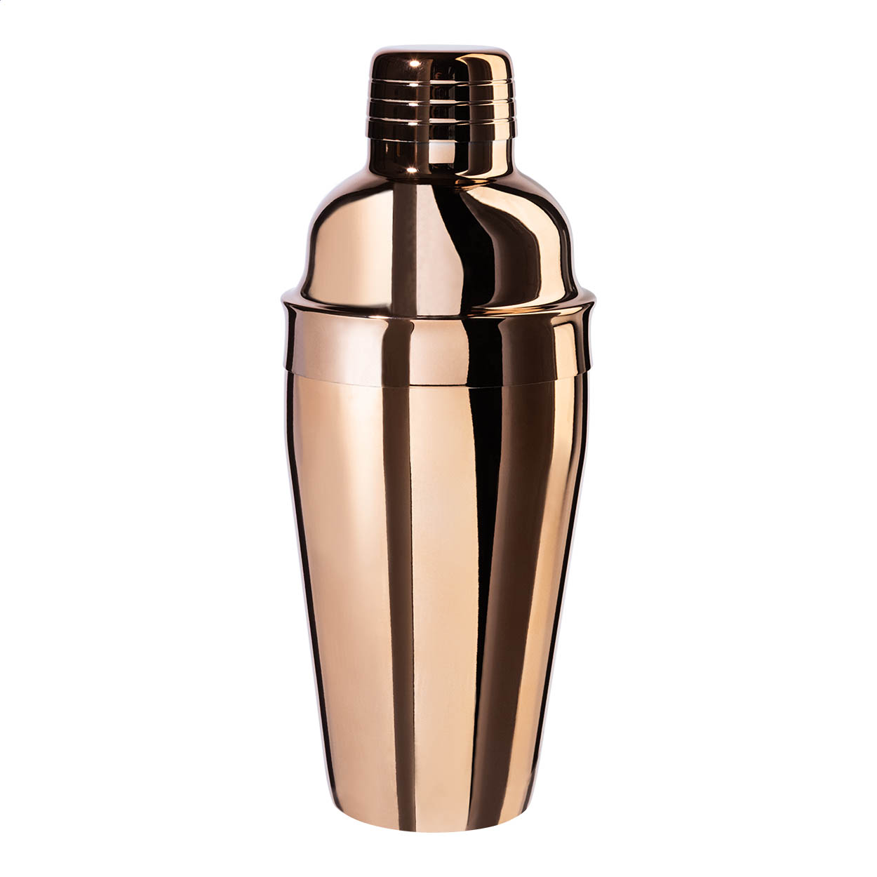 Shaker à cocktail Daiquiri personnalisé en inox cuivré, 550 ml imprimé avec logo