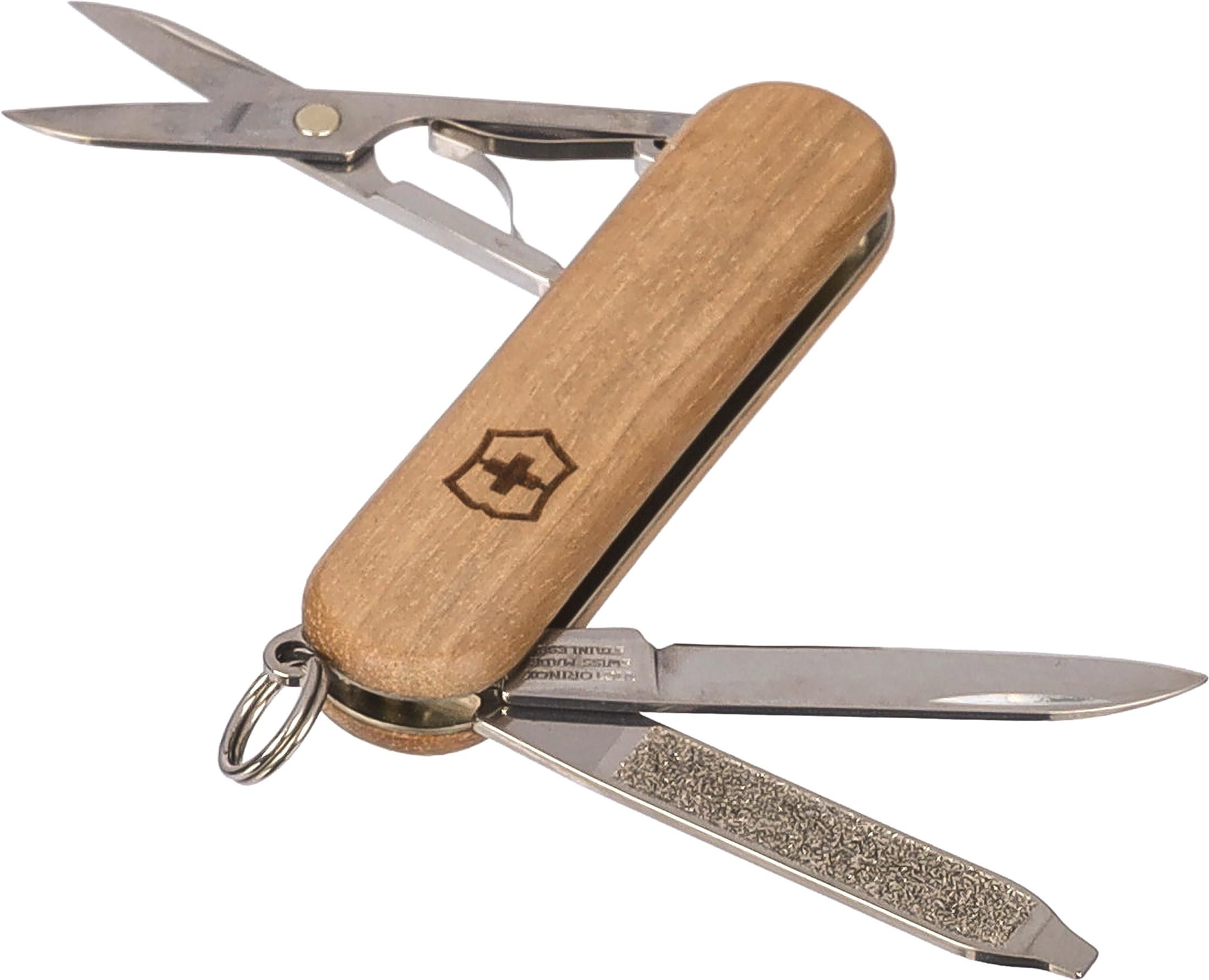 Couteau de Poche Bois Classique SD Élégance - Ille-sur-Têt imprimé avec logo