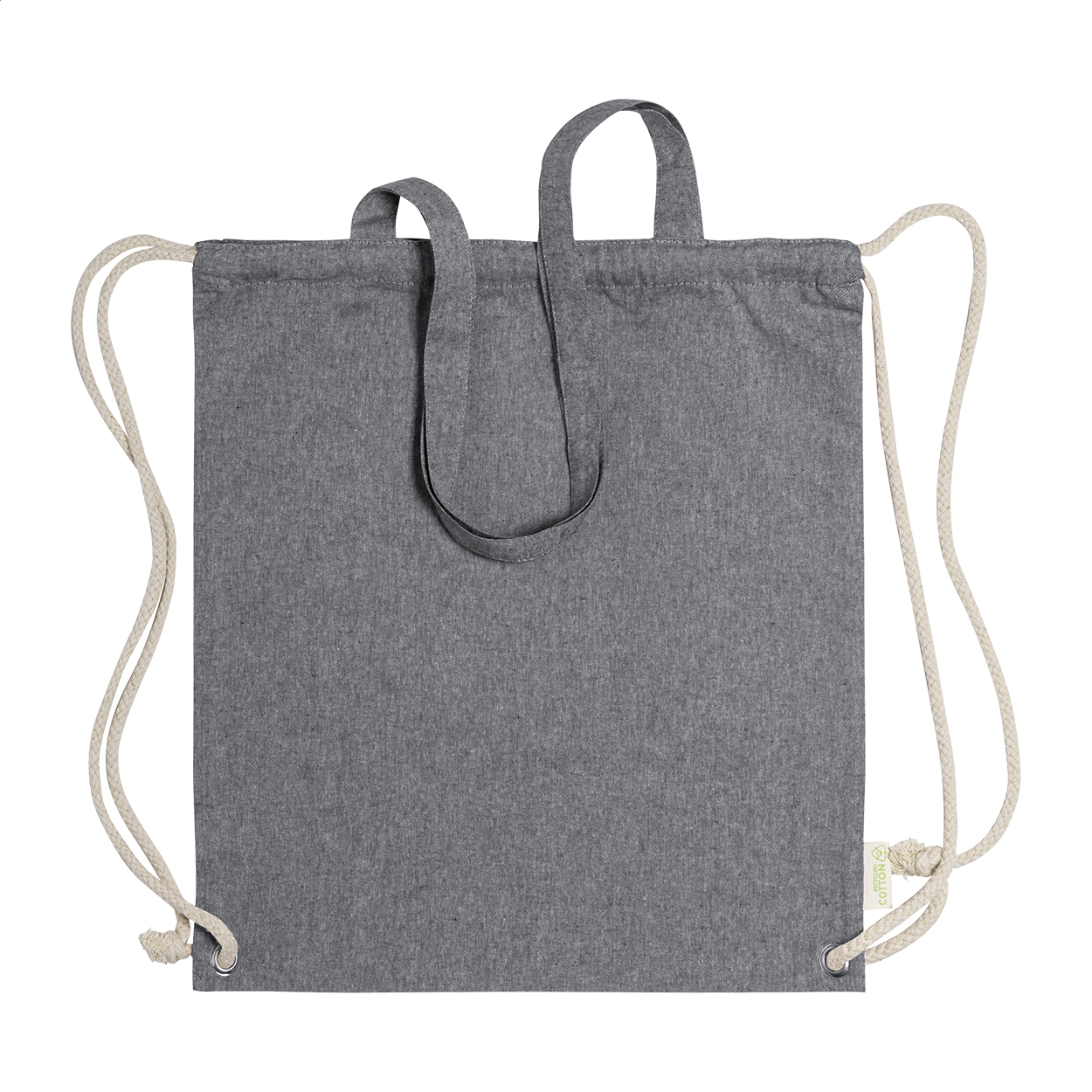 Sac à dos cordelettes Holbery personnalisé en coton recyclé
