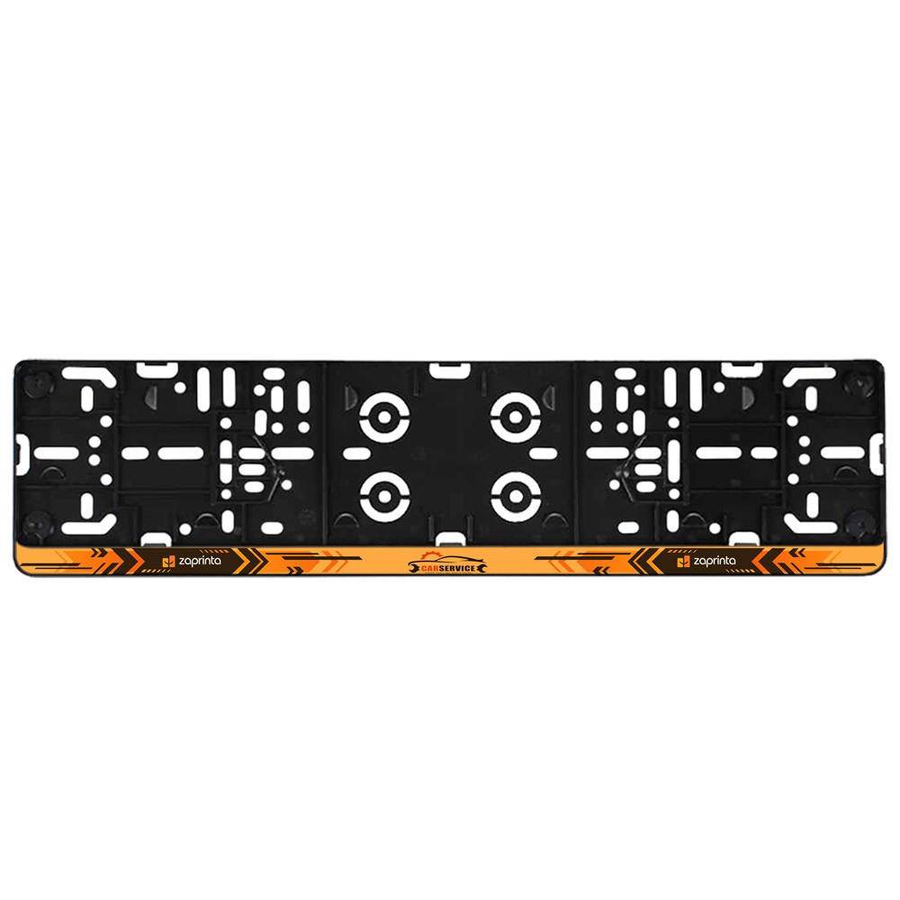 Support plaque immatriculation personnalisé voiture France et Belgique - CAR03