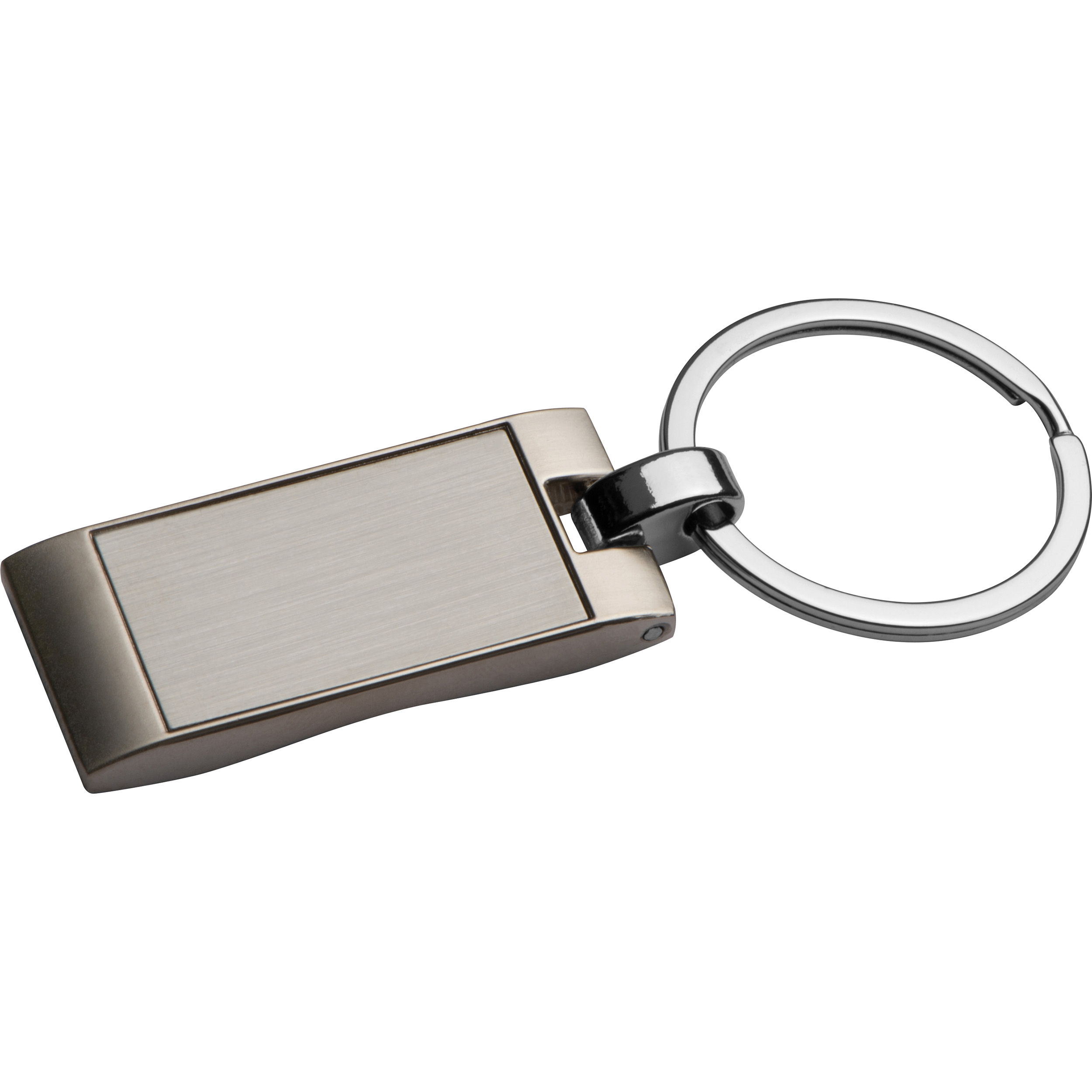 Gravierte Wellen Metallschlüsselbund - Kleinlobming