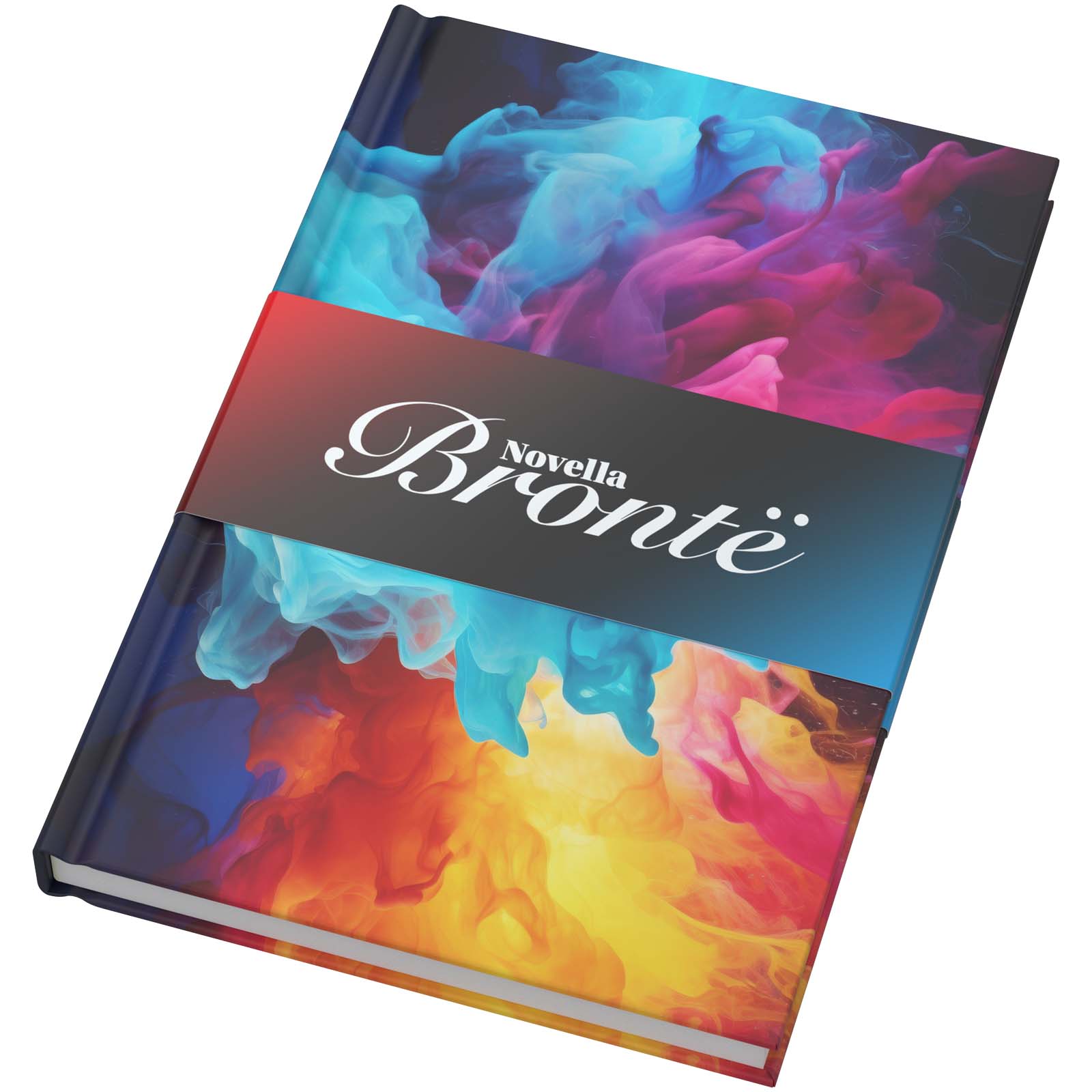 Carnet A5 Novella Brontë personnalisé recyclé, couverture rigide imprimé avec logo